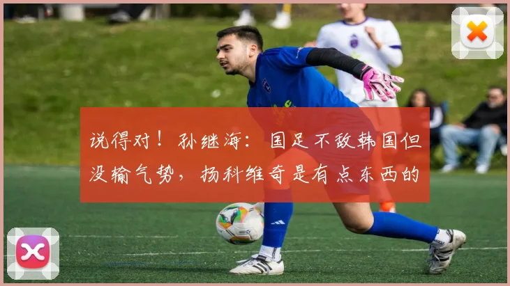 说得对！孙继海：国足不敌韩国但没输气势，扬科维奇是有点东西的